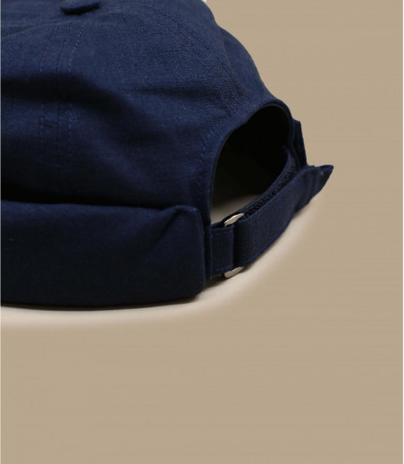 cappello docker lino blu marino
